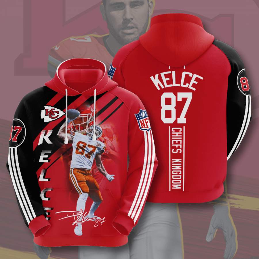 Kansas City Chiefs Travis Kelce Hoodie 3D Style5051 All Over Printed