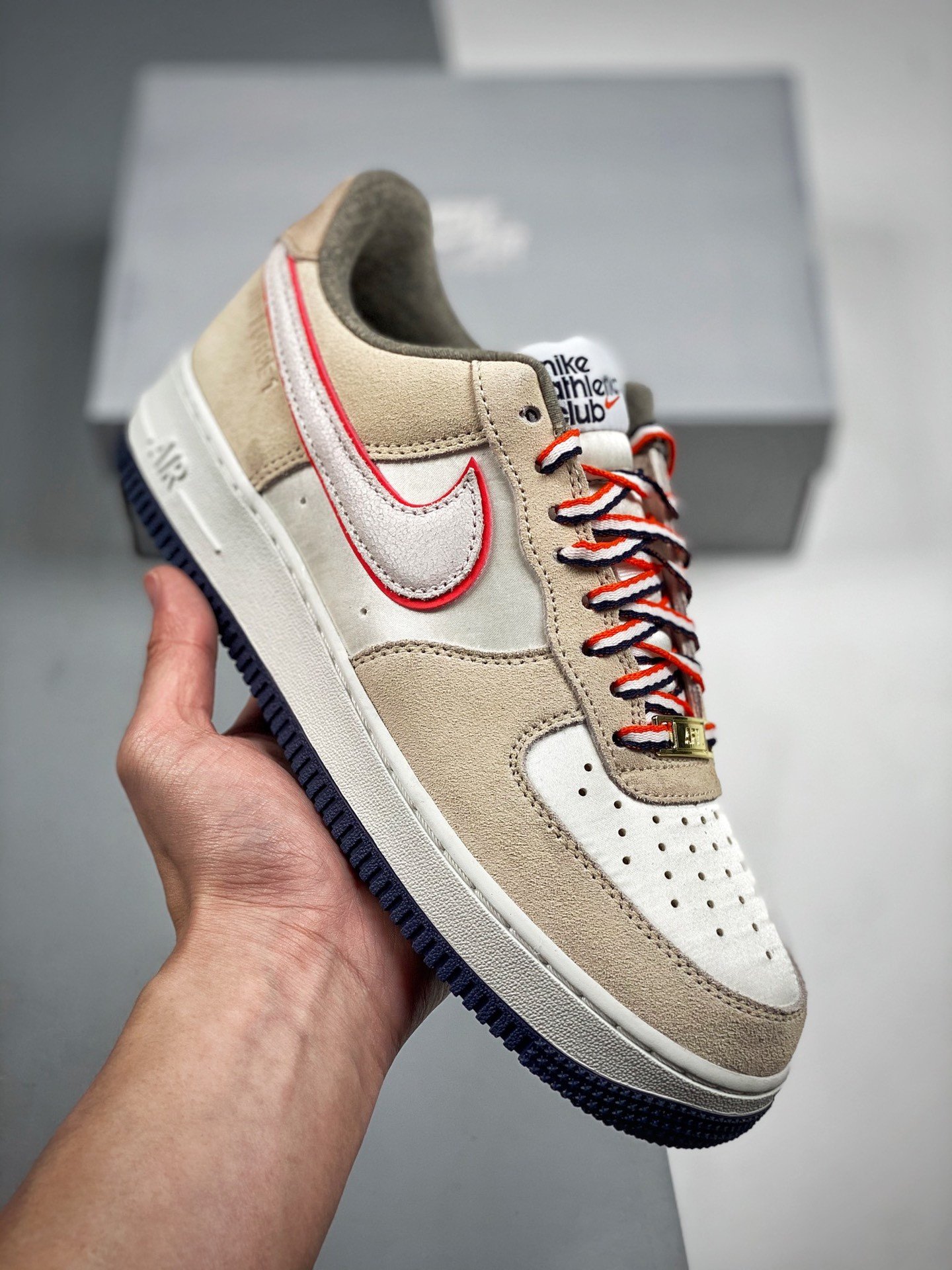 Nike Air Force 1 Athletic Club Khaki Orange DQ5079-111 5340686