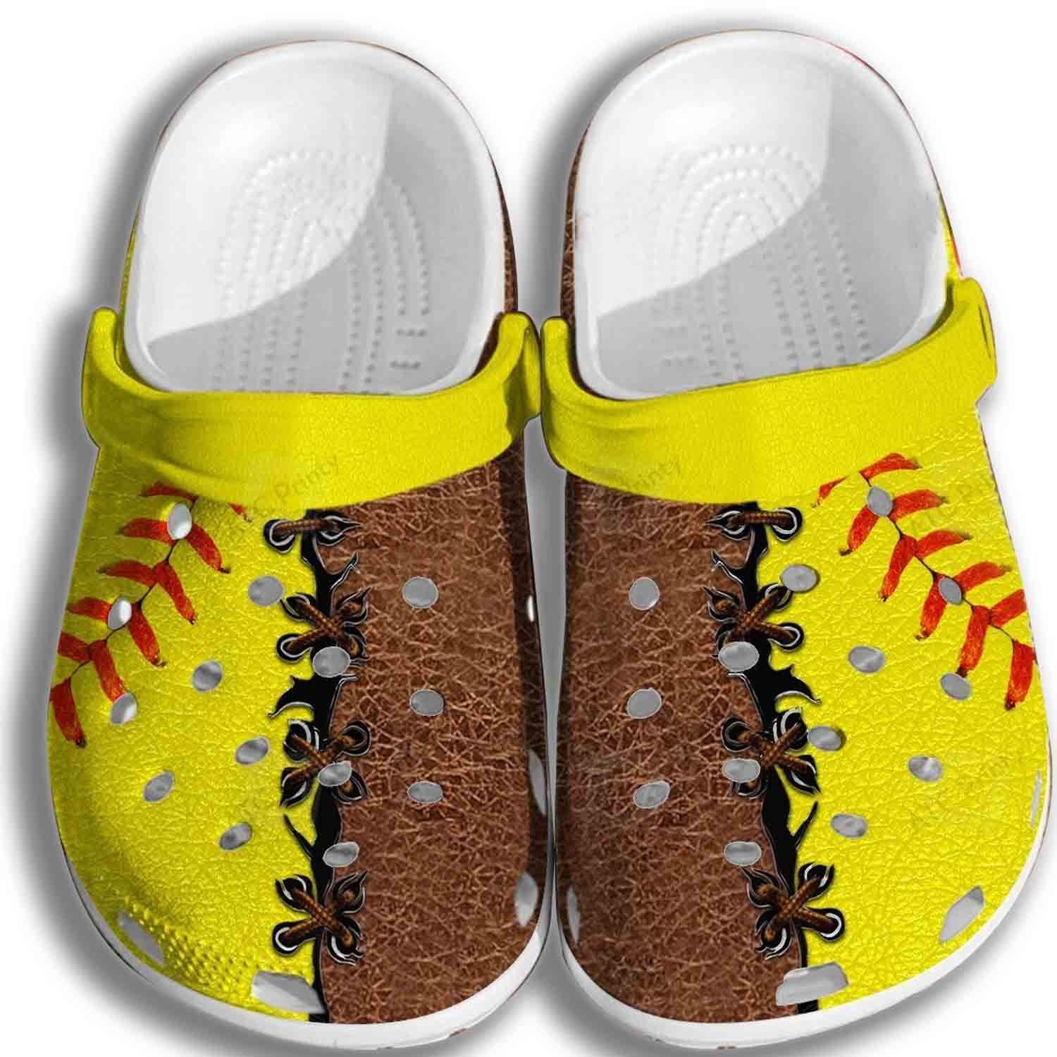 Yellow Softball Croc Shoes Men Women …
