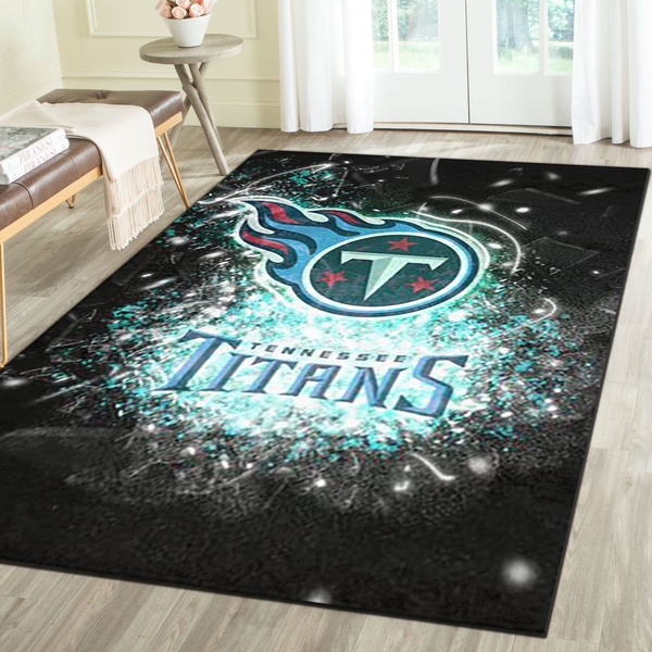 Tennessee Titans Rug, Football Team Living Room Bedroom Carpet, Man Cave Floor Mat