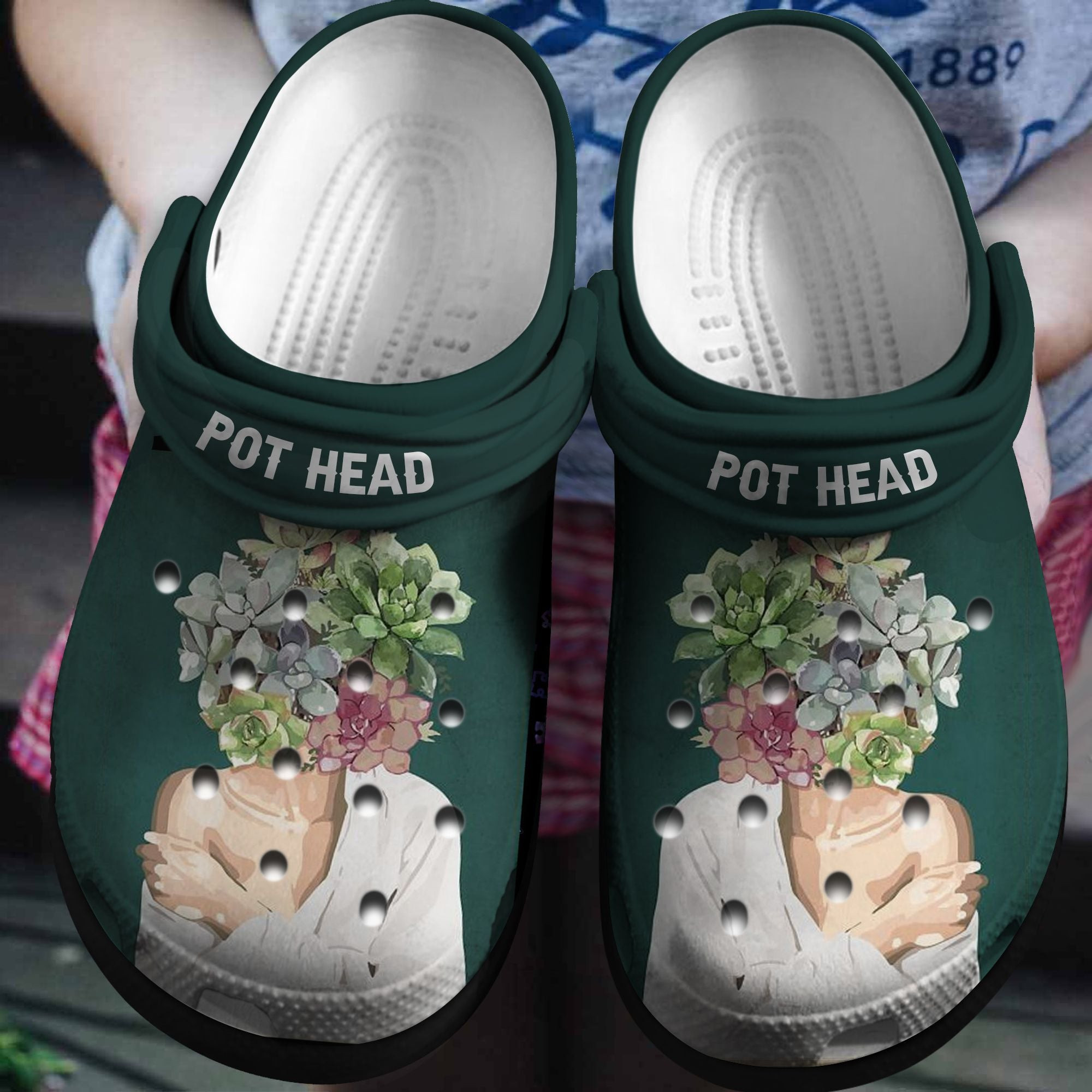 Pot Head Shoes – Succulent Plant Clogs Crocs Birthday Gift – Pothead