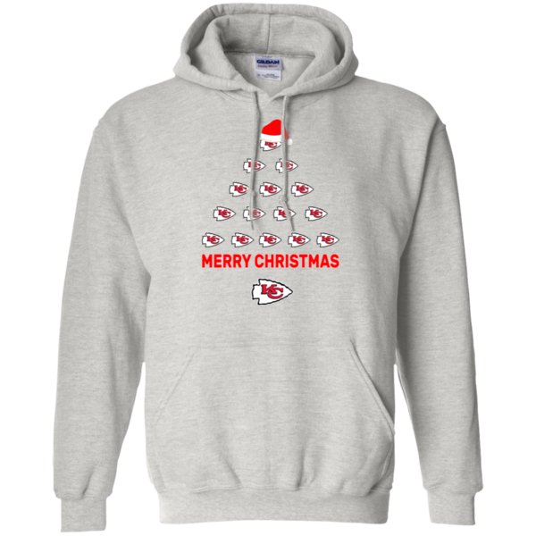 Christmas Tree Shirt For Kansas City Chiefs Fans Hoodie 8 oz.