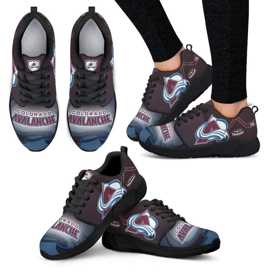 Awesome Colorado Avalanche Running Sneakers For Hockey Fan