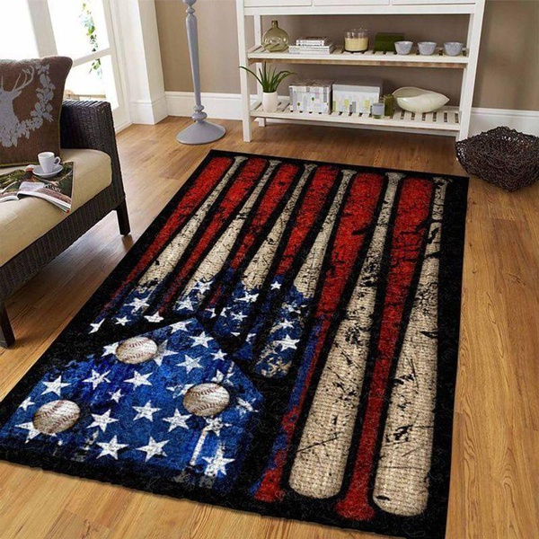 Baseball American Flag Rectangle Ret &hellip;