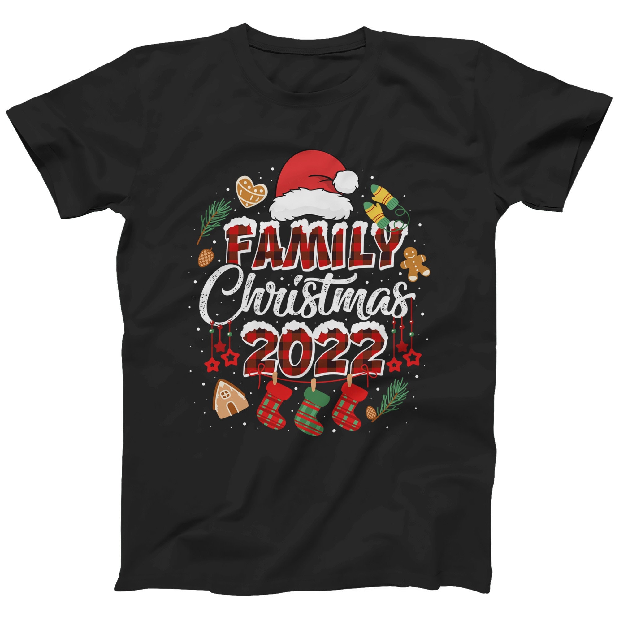 Family Christmas 2022 For Men Women And Kids T-Shirt Christmas 2022 T-shirt (S-5XL) Matching Family Xmas T-shirt Holiday Tees