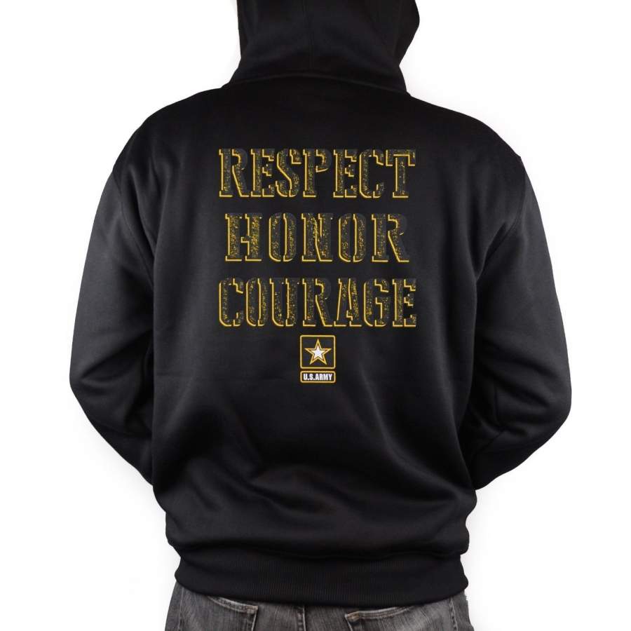 Us Army Hoodie Military Respect Courage Honor Sweatshirt Hoody Sweater