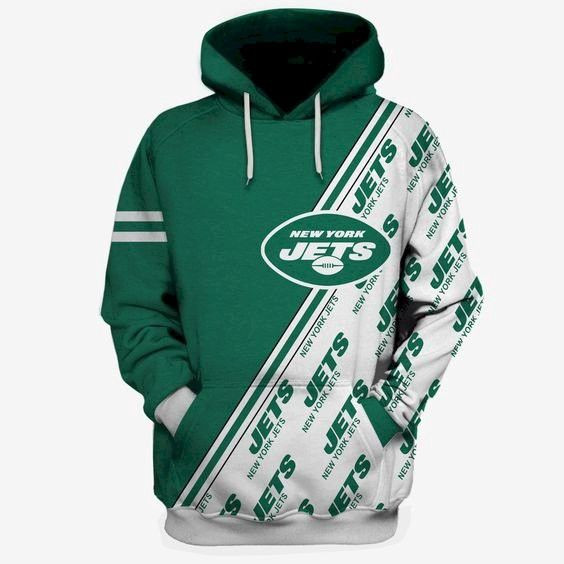 New York Jets Many Logo 96 Unisex 3D Hoodie Gift For Fans