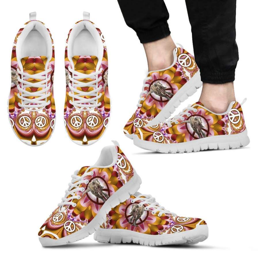 Custom Shoe T-rex Peace Sneakers  –  Shoes For Women