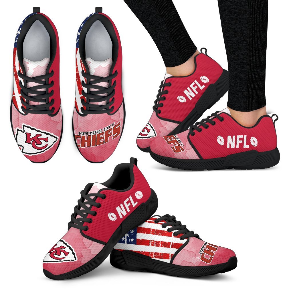 Awesome Fashion Kansas City Chiefs Shoes Athletic Sneakers