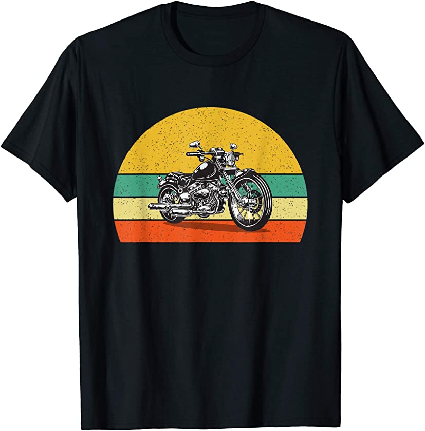 Vintage Motorbike Motorcycle Retro 70s Travel T-Shirt