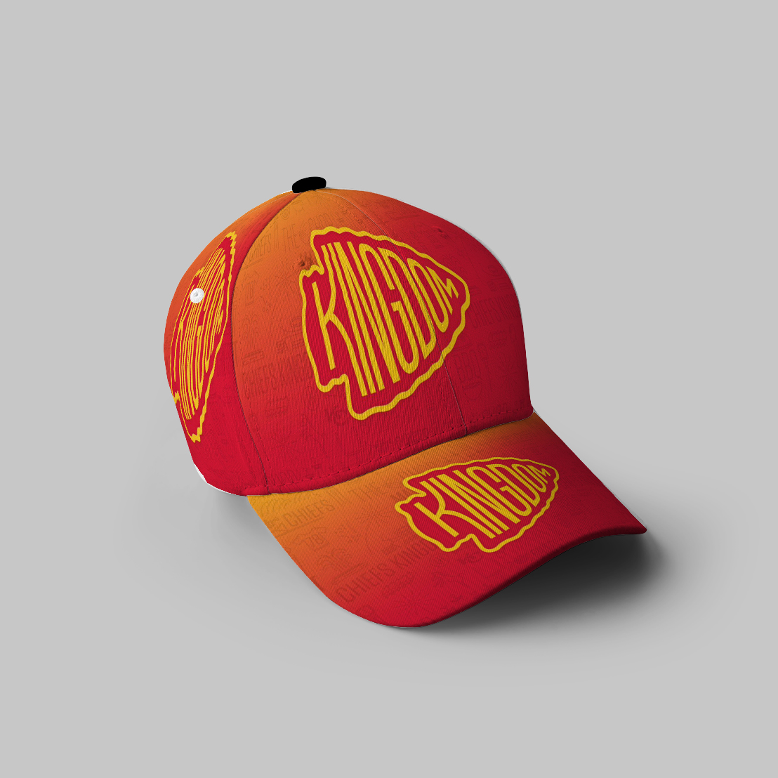 Kansas City Chiefs Emblem Kingdom 3D Printing Baseball Cap Classic Hat