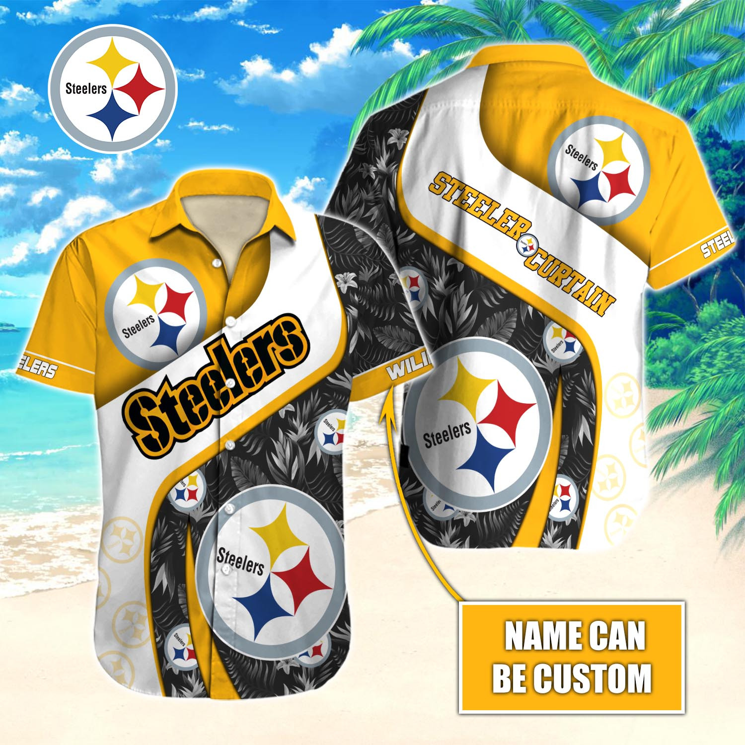 Pittsburgh Steelers Nfl-Hawaiian Shirt Custom T-40669