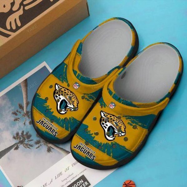 Waybackapparel Jacksonville Jaguars 3D Crocband Clog