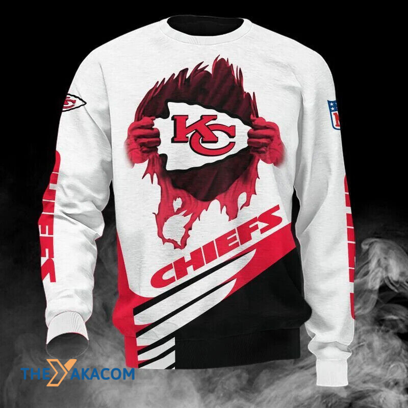 Kansas City Chiefs Ripped For Fan Gift Sweatshirt Long Sleeve Crewneck Casual Pullover Top