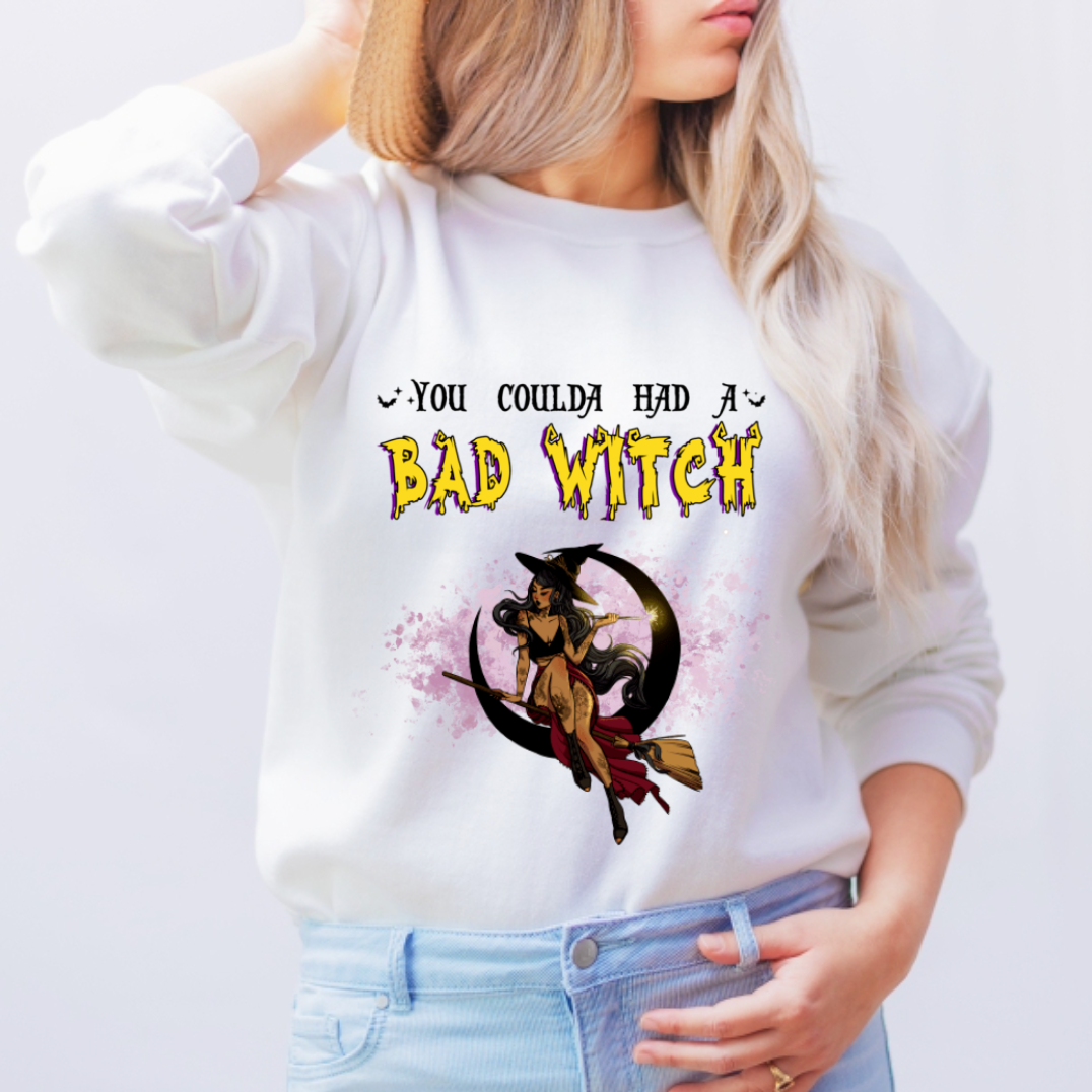 You Coulda Had A Bad Witch Sweatshirt, Halloween Gift