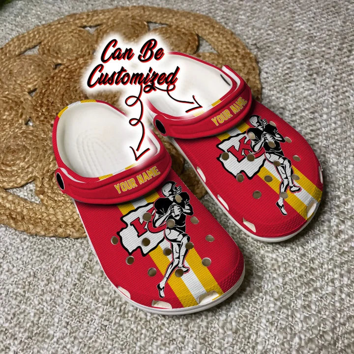 Custom Crocs – Kansas City Chiefs Football Player Clog Shoes