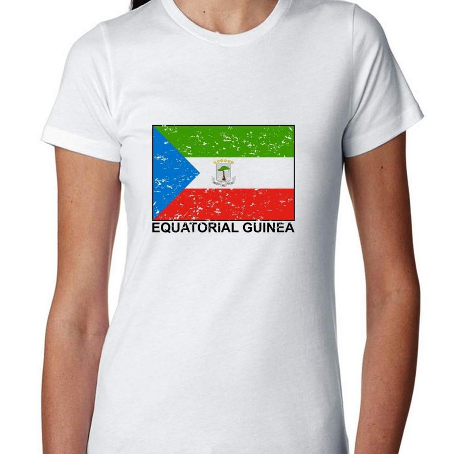 Equatorial Guinea Flag – Special Vintage Edition Women’s T-Shirt