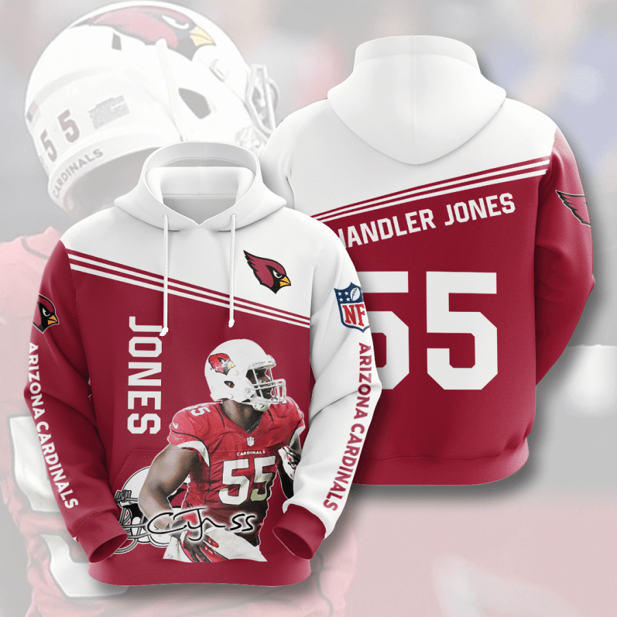 Chandler Jones Arizona Cardinals Arizona Cardinals 48 Unisex 3D Hoodie Gift For Fans