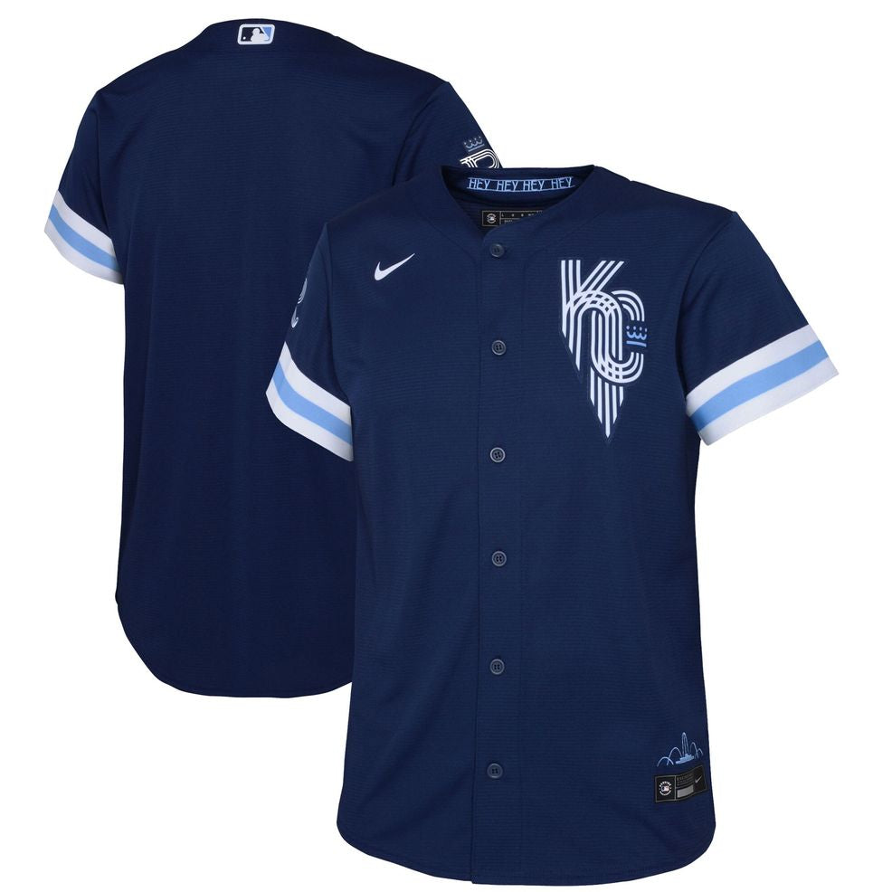 Kansas City Royals Infant 2022 City Connect Replica Jersey – Navy