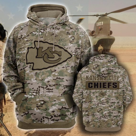 Kcc Kansas City Chiefs Camo Unisex Hoodie Hg