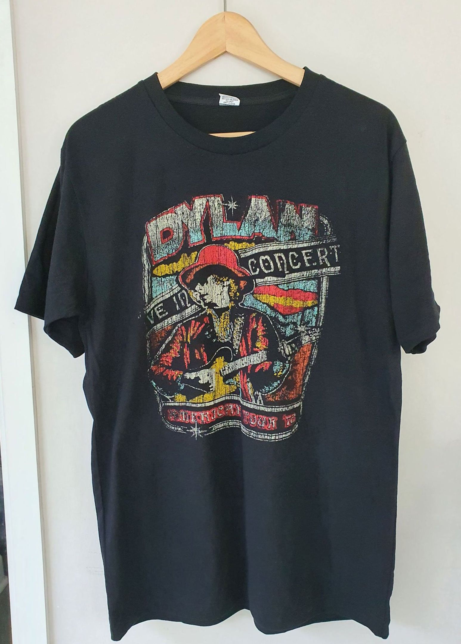 Bob Dylan T-shirt Vintage Look Retro T-shirt L 21