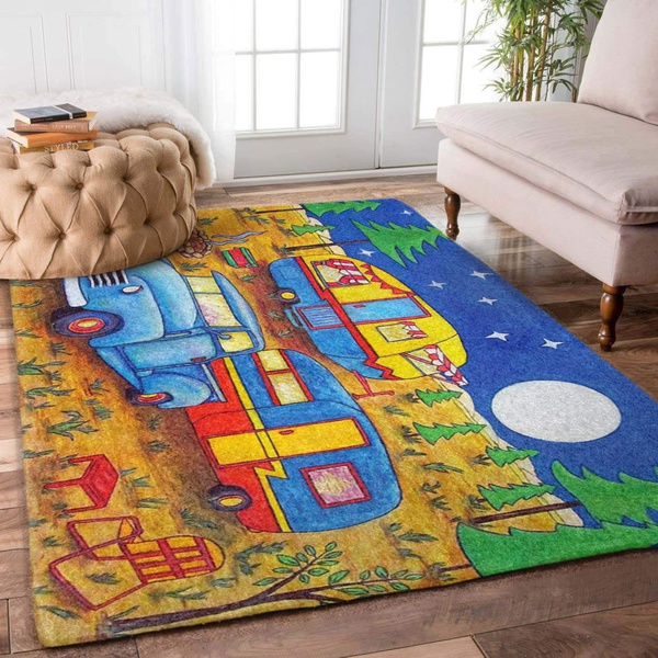 Vintage Truck Trailer Campers Rug RC &hellip;