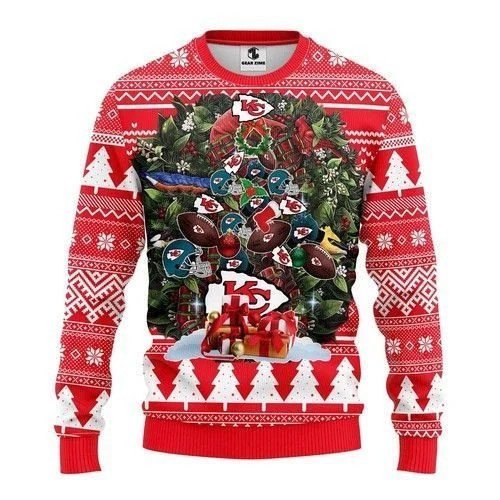 Kansas City Ugly Christmas Sweater All Over Print Sweater 121 Sweater Size 4Xl, Ugly Sweater For Men Women