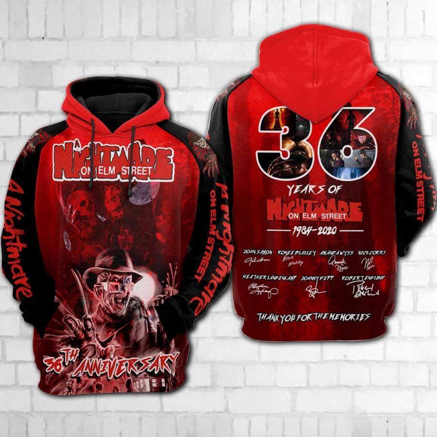 A Nightmare On Elm Street 36Th Anniversary Men/Women All-Over Print 3D Hoodie