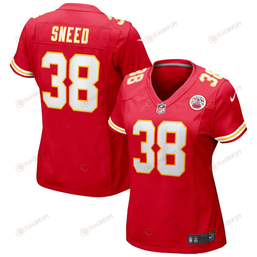 L’Jarius Sneed 38 Kansas City Chiefs Game Women Jersey – Red