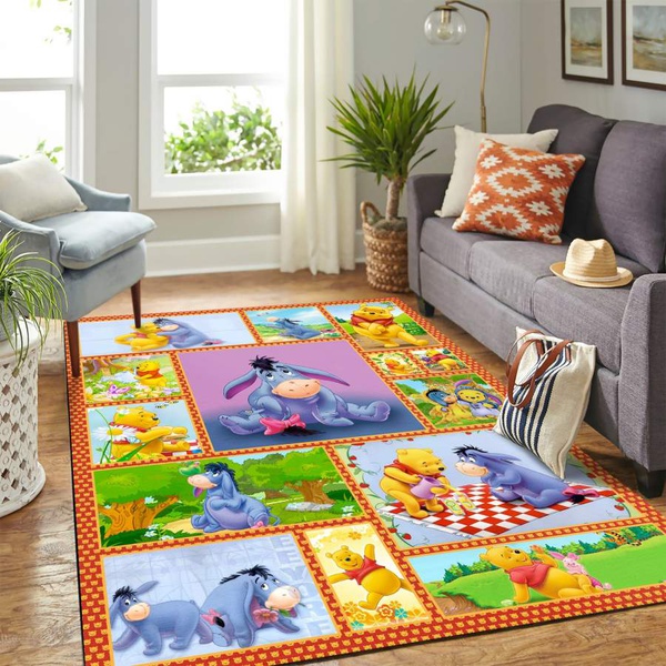 Pooh And Eeyore Carpet Floor Area Rug – Home Decor – Bedroom Living Room Décor