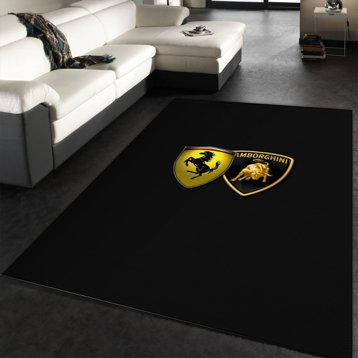 Ferrari Area Rug For Christmas Bedroom Christmas Gift US Decor