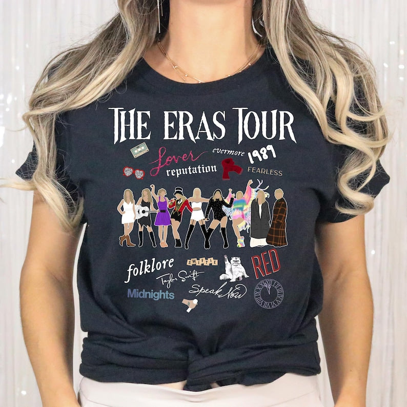 Taylor Swift Fan Shirt, Swiftie Eras Shirt, Taylor Shirt, Swift Girls Graphic, Album Tee, Taylor Shirt