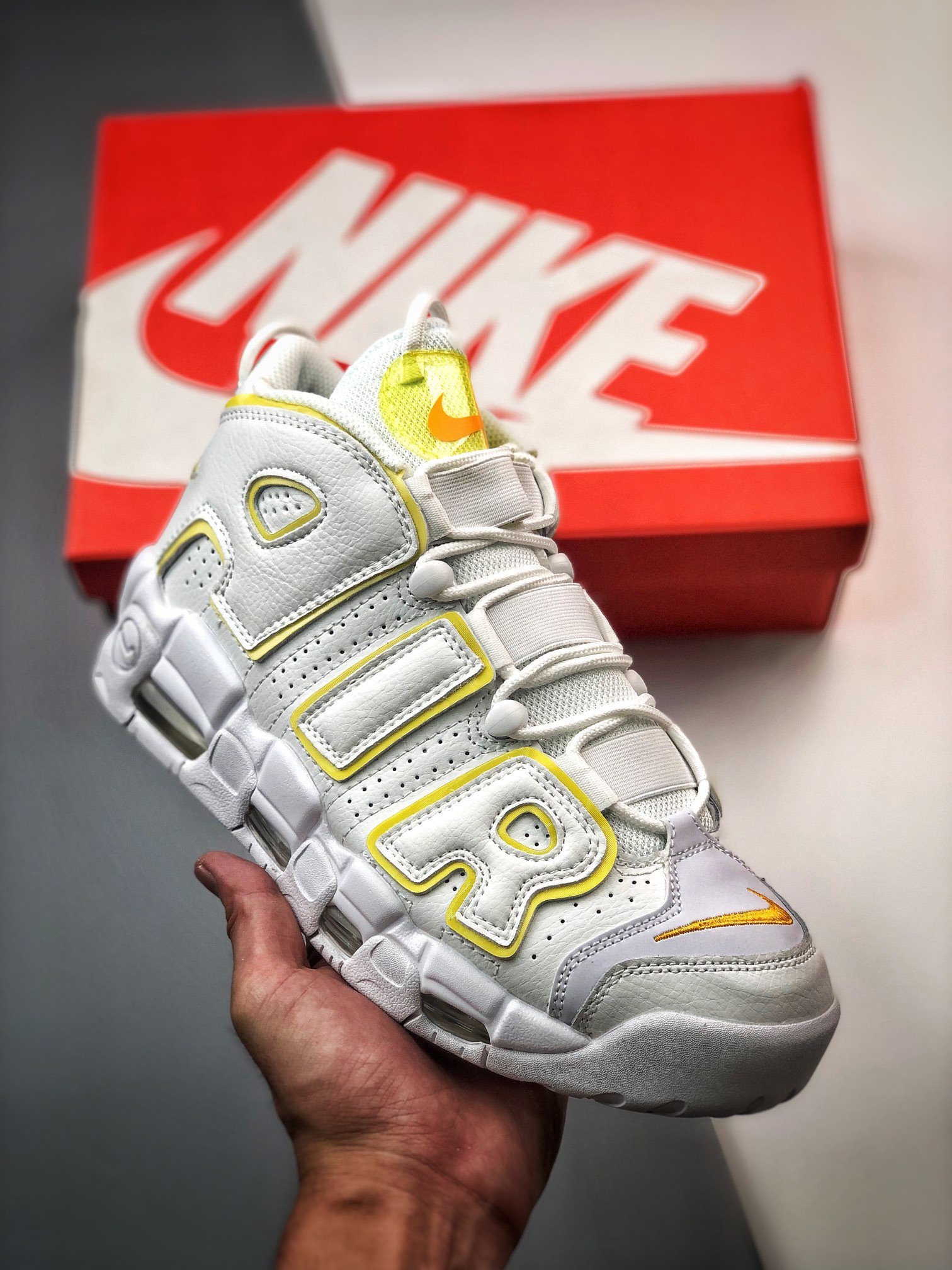 Nike Air More Uptempo WhiteLight Citron DM3035-100 5338663