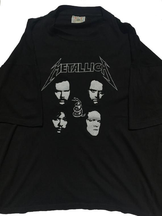 Metallica 1992 Dublin Vintage Tour Shirtblack Album Master Of Puppets Ride The Lightning Shirt