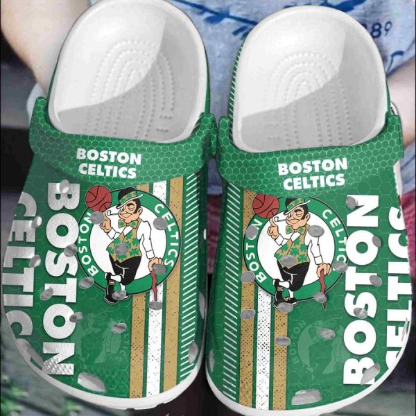 Basketball Boston Celtics Adults Crocs Crocband Crs Shoes For Men Women Nd