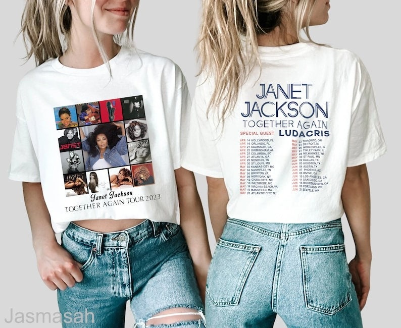 Janet Jackson Together Again Tour 2023 Shirt, Together Again Tour 2023 Tshirt, Music Tour 2023 Tshirt, Tour 2023 Shirt