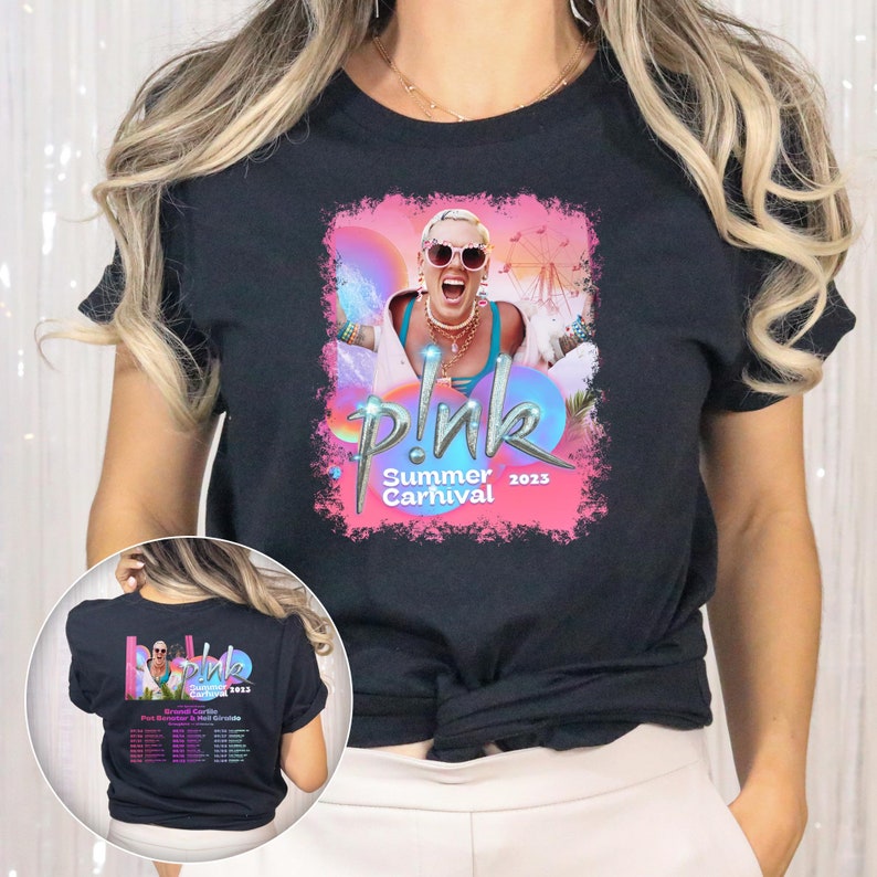 Pink Summer Carnival 2023 T-Shirt, P!Nk Carnival Tour Shirt, Pink Carnival Trust Fall Album , P!Nk Singer Tee