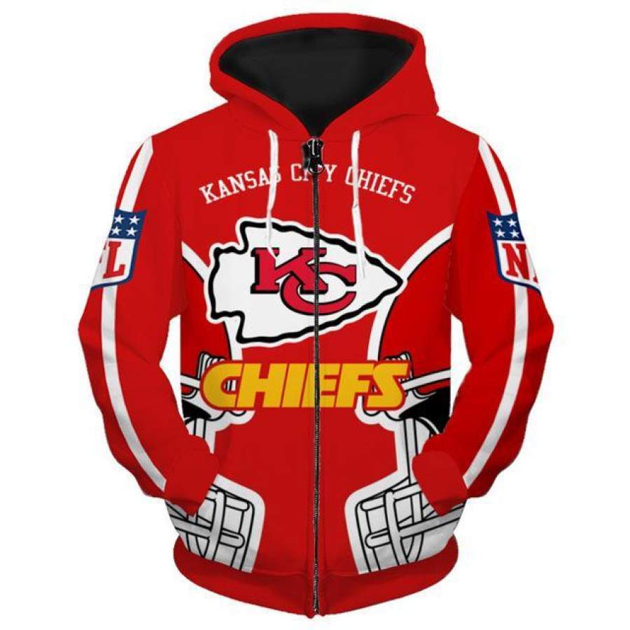 Kansas City Chiefs Hoodies Cheap 3D Sweatshirt Pullover