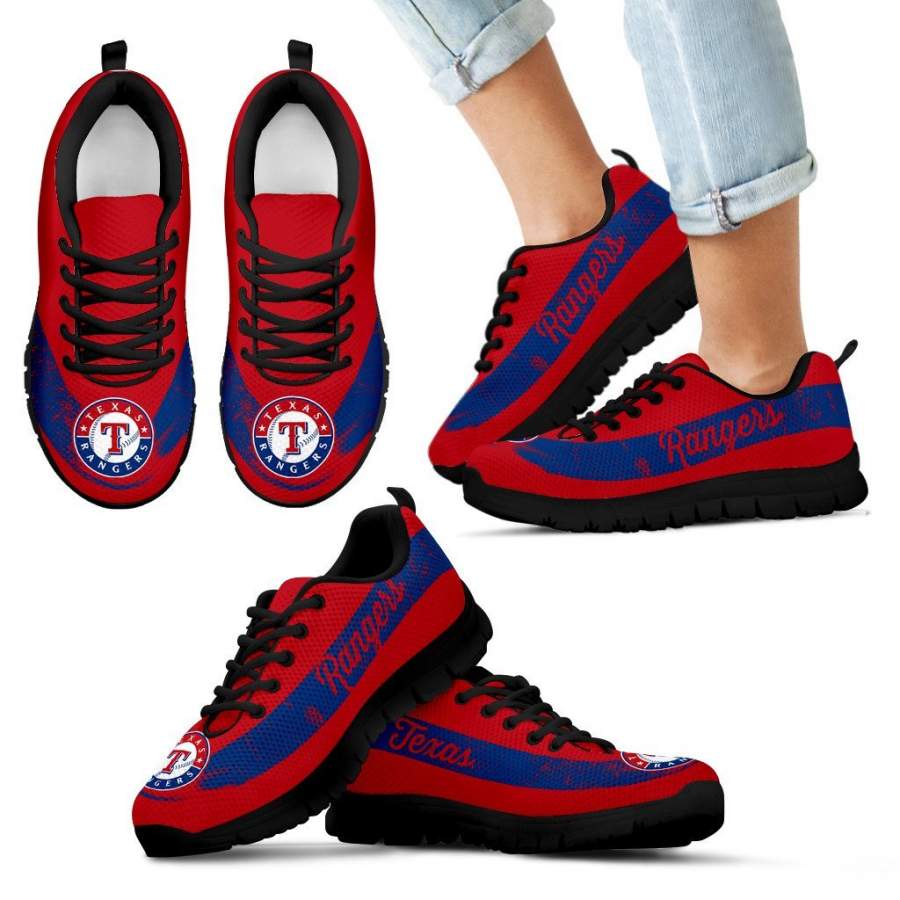 Cool Line Logo Texas Rangers Sneakers