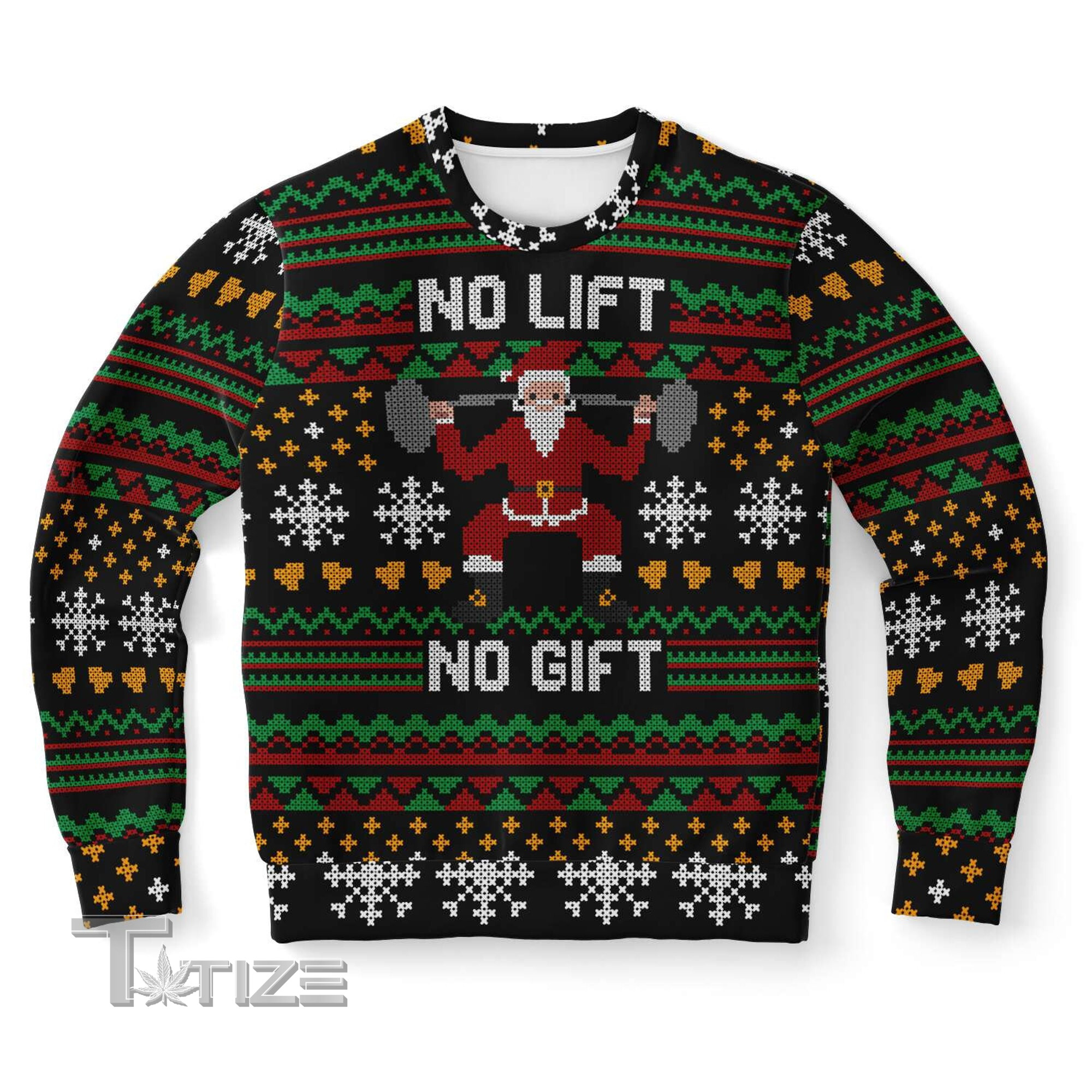 Funny Gym Lifting Christmas Sweatshirt Ugly Christmas Sweater Ugly Sweater Ugly Christmas Shirt Shirtifyco Style -