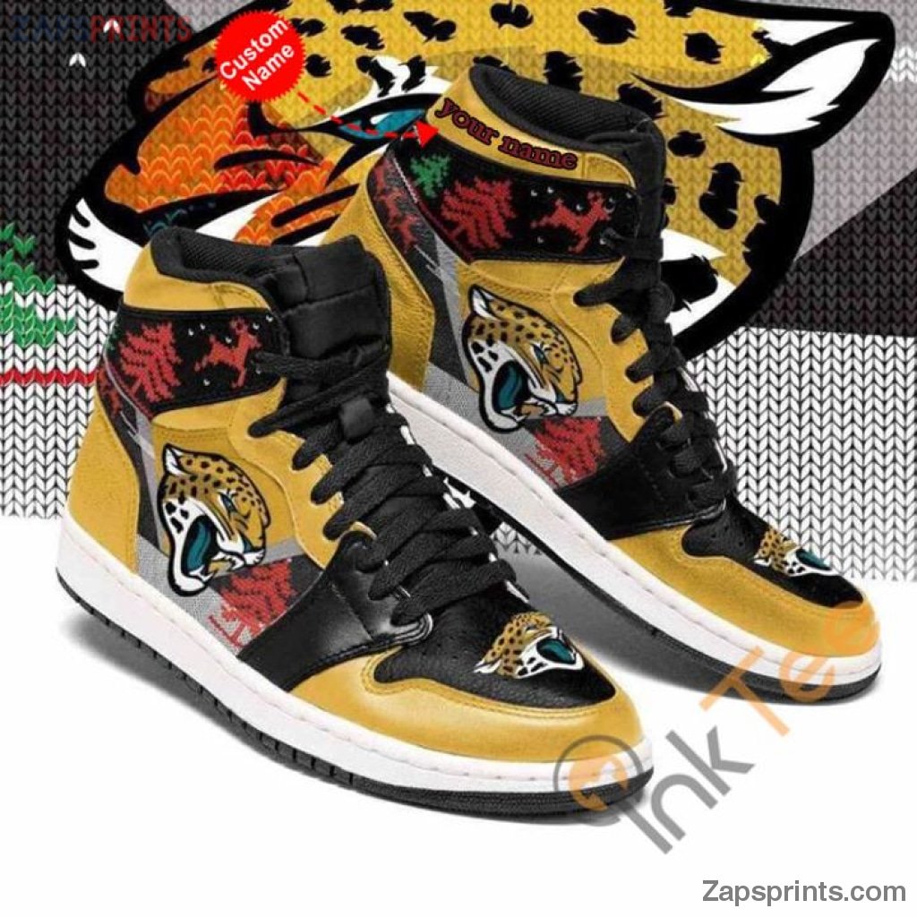 Christmas Jacksonville Jaguars Personalized Name Air Jd1 Sneakers Custom Shoes