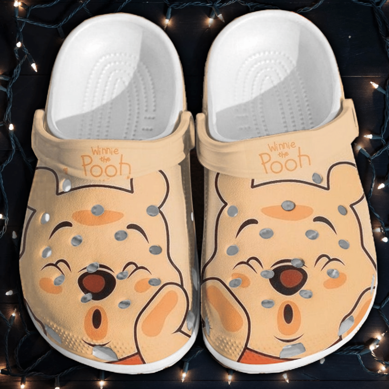 Waybackapparel Cute Winnie The Pooh 3D Crocband Clog