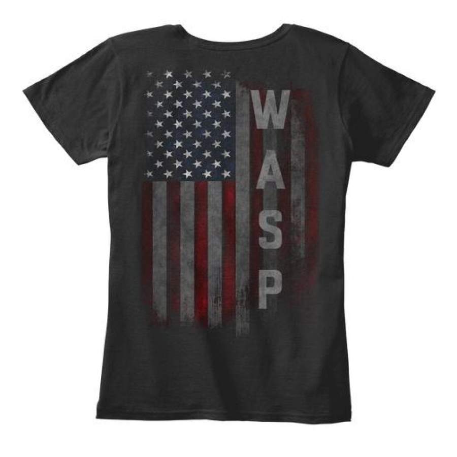 Wasp Family American Flag Women’S Premium Tee T-Shirt