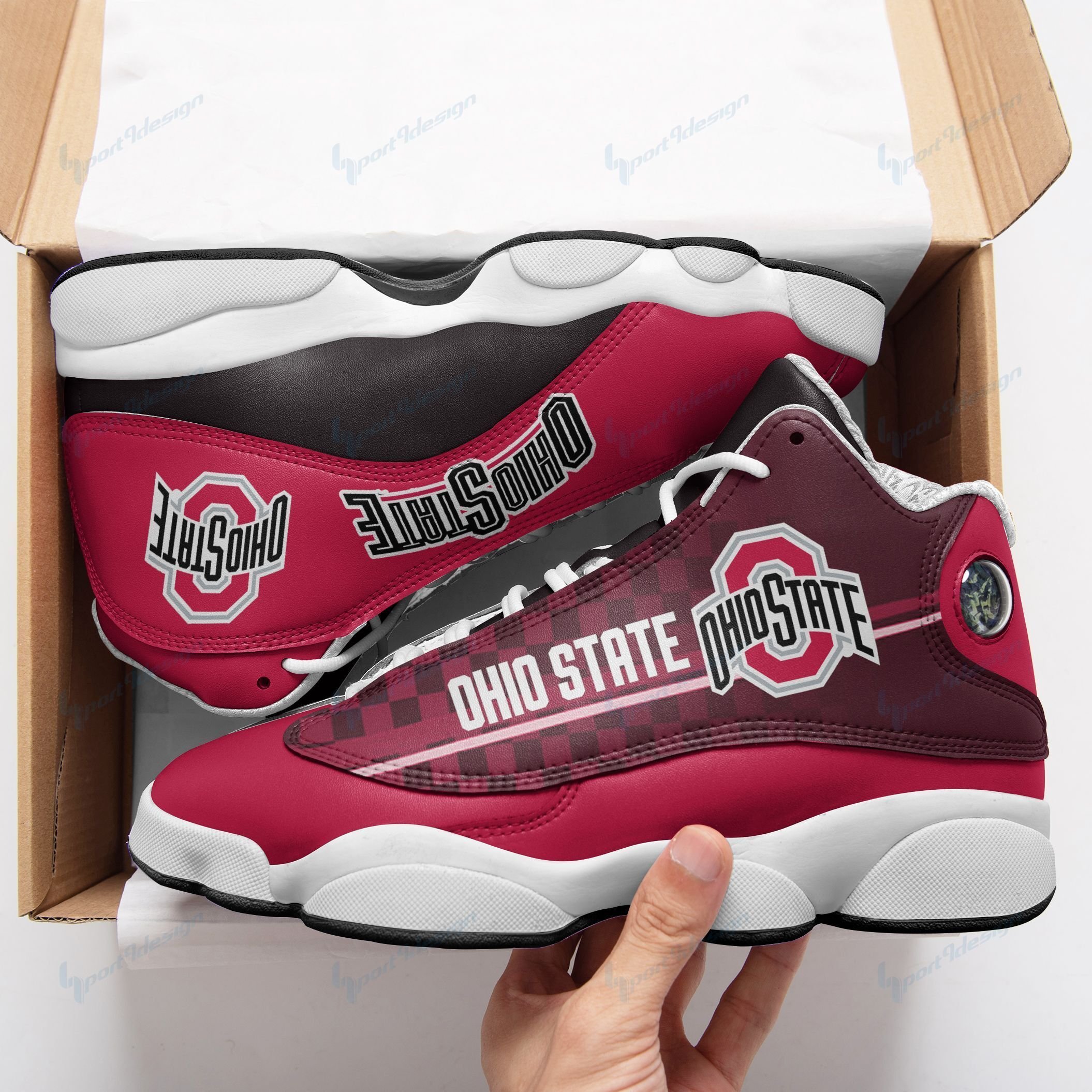 Ohio State Buckeyes Air JD13 Sneakers 346