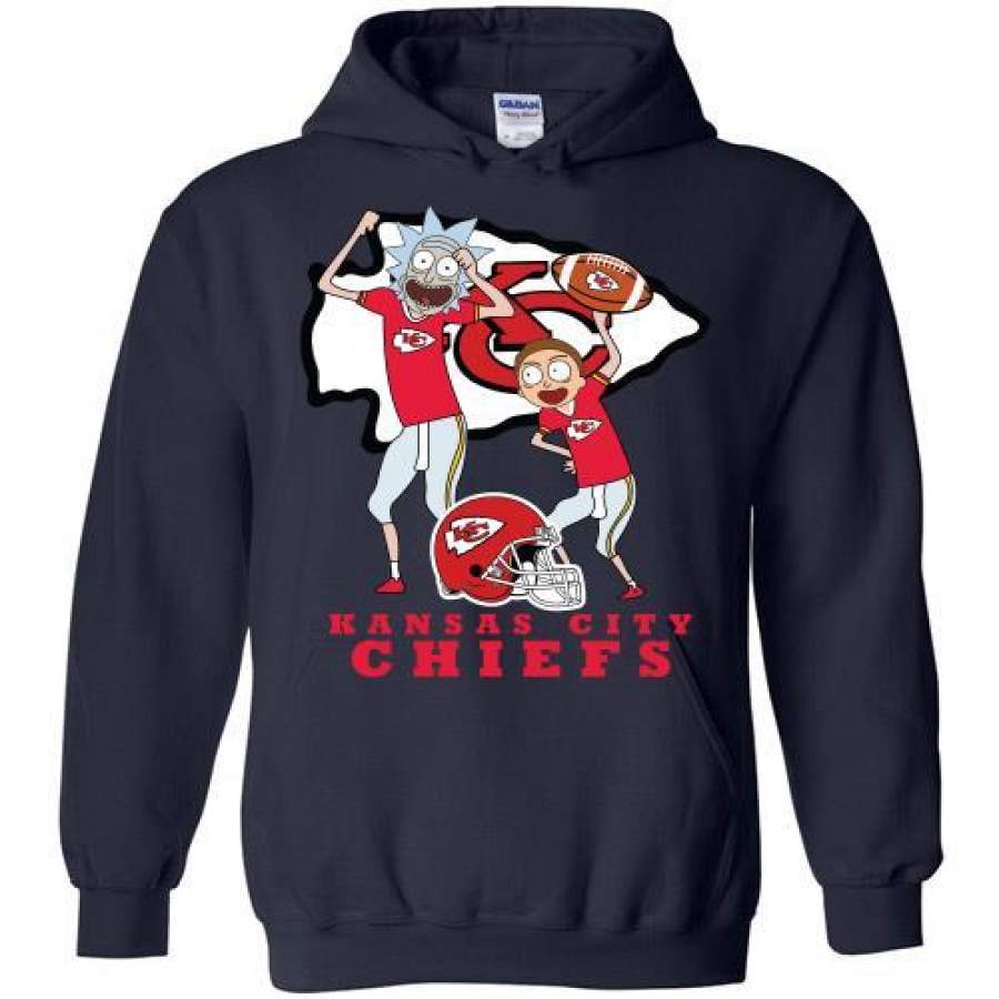 Kansas city chiefs Rick and morty Hoodie