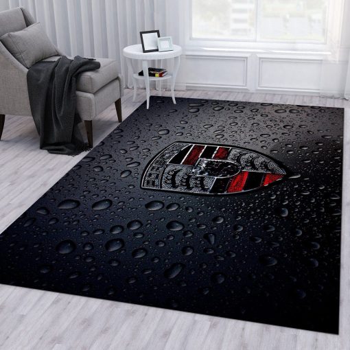 Porsche Logo Ver1 Rug All Over Print Logo Custom Area Rug Carpet Full Sizes Home Living Rug Carpet Decor