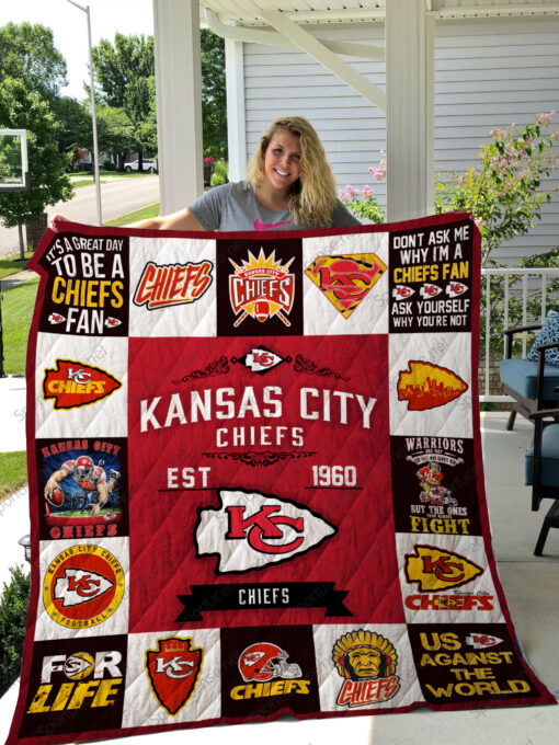 Kansas City Chiefs Blanket Quilt V3 B93