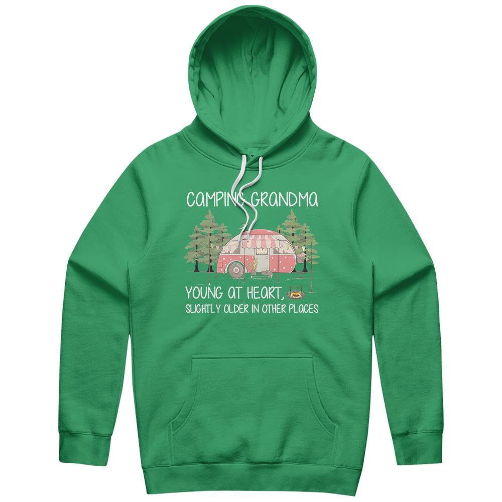 Camping Grandma Matching Camp Family Camper Cool Vintage Hoodie