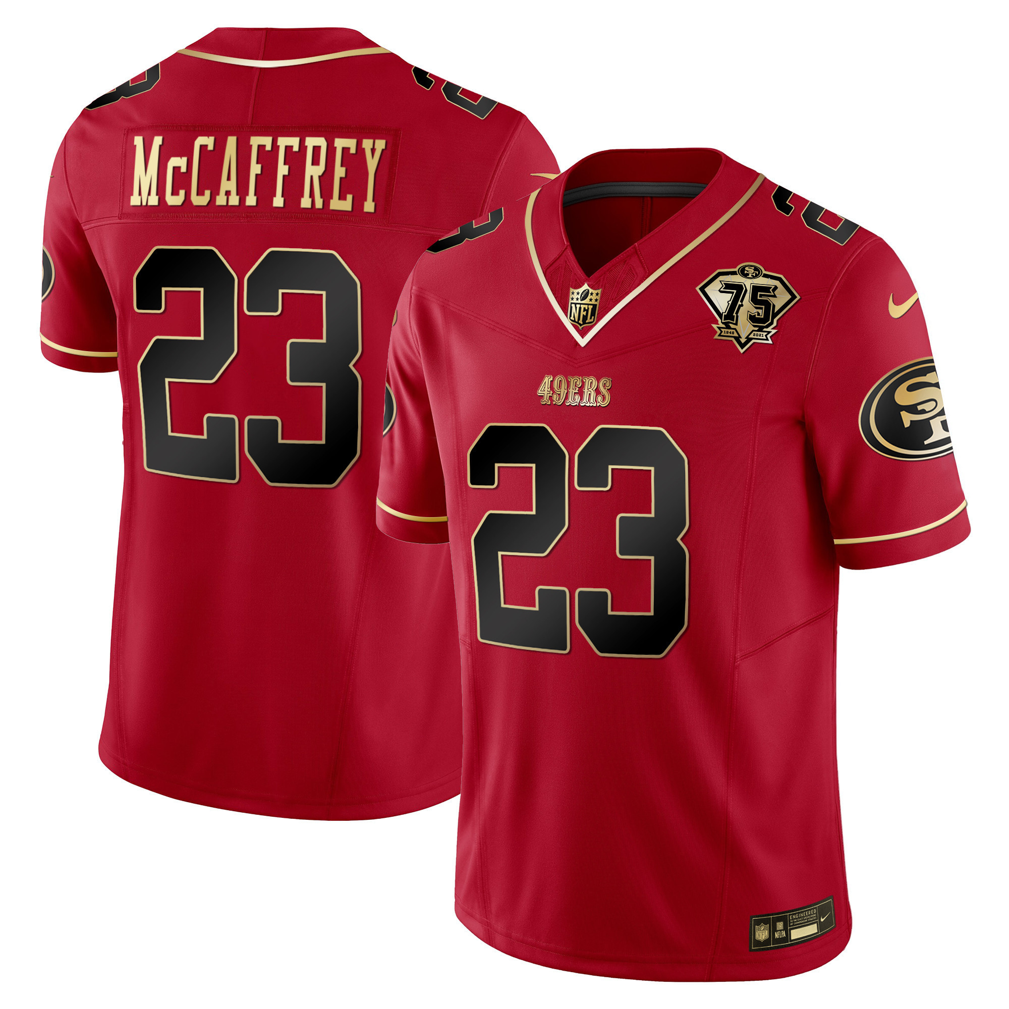 Youth’S 49Ers 2023 Vapor Gold Limited Jersey – All Stitched