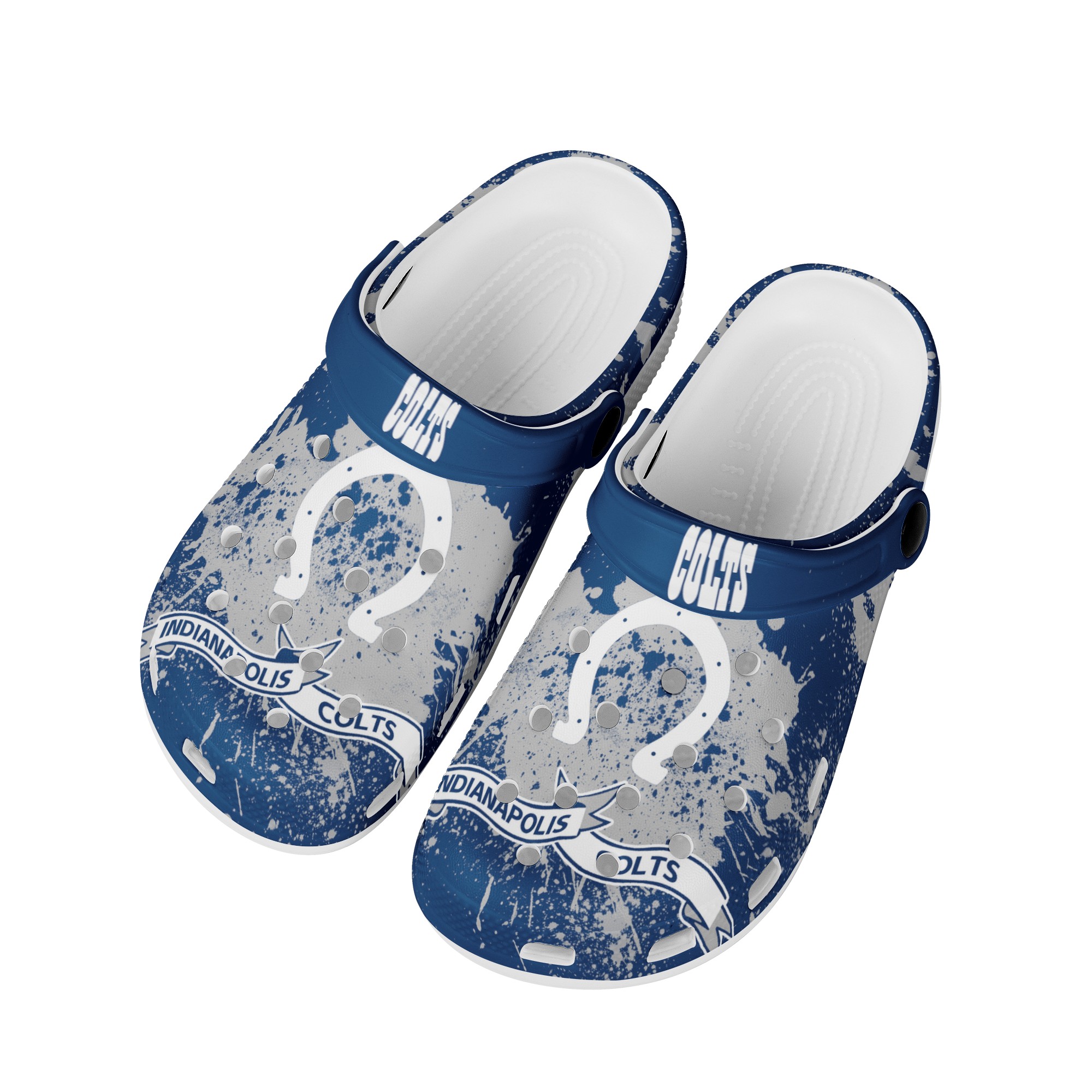 Indianapolis Colts Crocs Shoes Cute Style#2 Shoes For Fans